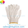 550g Bleach white cotton gloves bulk HKA1014
